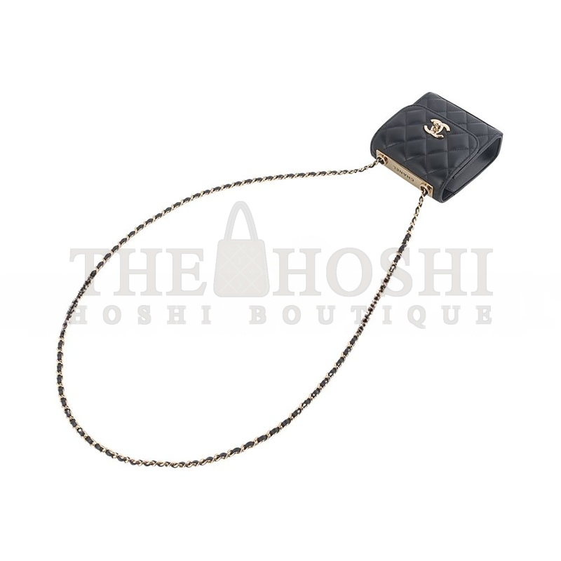 Ch**el TREND MINI CROSSBODY BAG IN LAMB WITH GOLD CC CHAIN A81633 (11*11*5.5cm) Master Quality