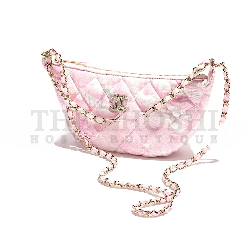 Ch**el LARGE HOBO BAG PRINTED DENIM AS5431 (29*15.5*7.5cm) Master Quality