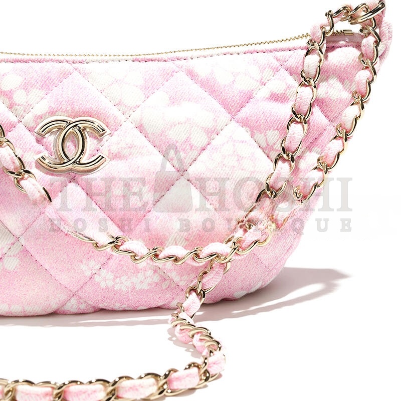 Ch**el LARGE HOBO BAG PRINTED DENIM AS5431 (29*15.5*7.5cm) Master Quality