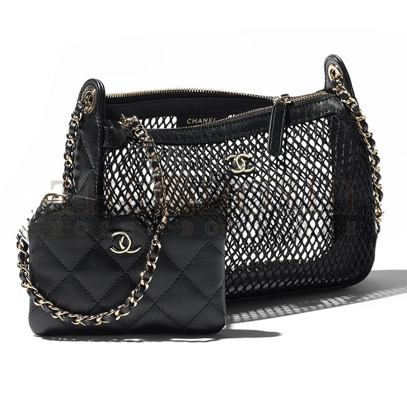 Ch**el CLUTCH WITH CHAIN AP4572 (20*13*4.5cm) Master Quality