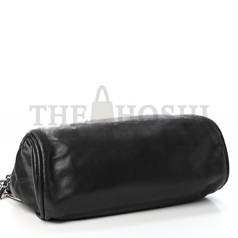 Ch**el LARGE SOFT LAMBSKIN HOBO CHAIN FOLDING BAG BLACK 496532 (38*33*17cm) Master Quality