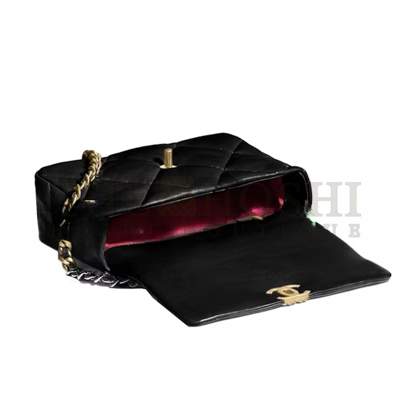 Ch**el 19 BAG LARGE BLACK AS1161 B02875 94305 (30*20*10cm) Master Quality