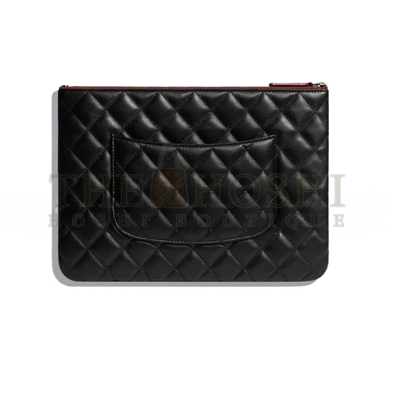 Ch**el CLASSIC MEDIUM LAMBSKIN CLUTCH A82545 Y04059 C3906 (27.5*20*1cm) Master Quality