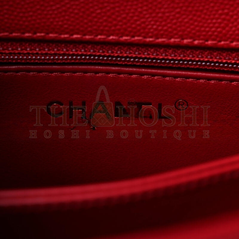 Ch**el MINI COCO HANDLE FLAP RED 1176179 (23*14*10cm) Master Quality