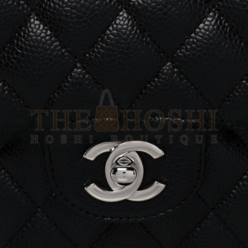 Ch**el CAVIAR QUILTED MEDIUM DOUBLE FLAP 1154144 (25*15*6cm) Master Quality