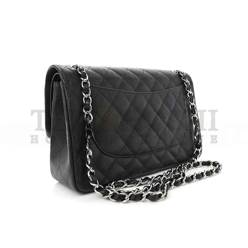 Ch**el CAVIAR QUILTED JUMBO DOUBLE FLAP 1630686 (30*19*9cm) Master Quality