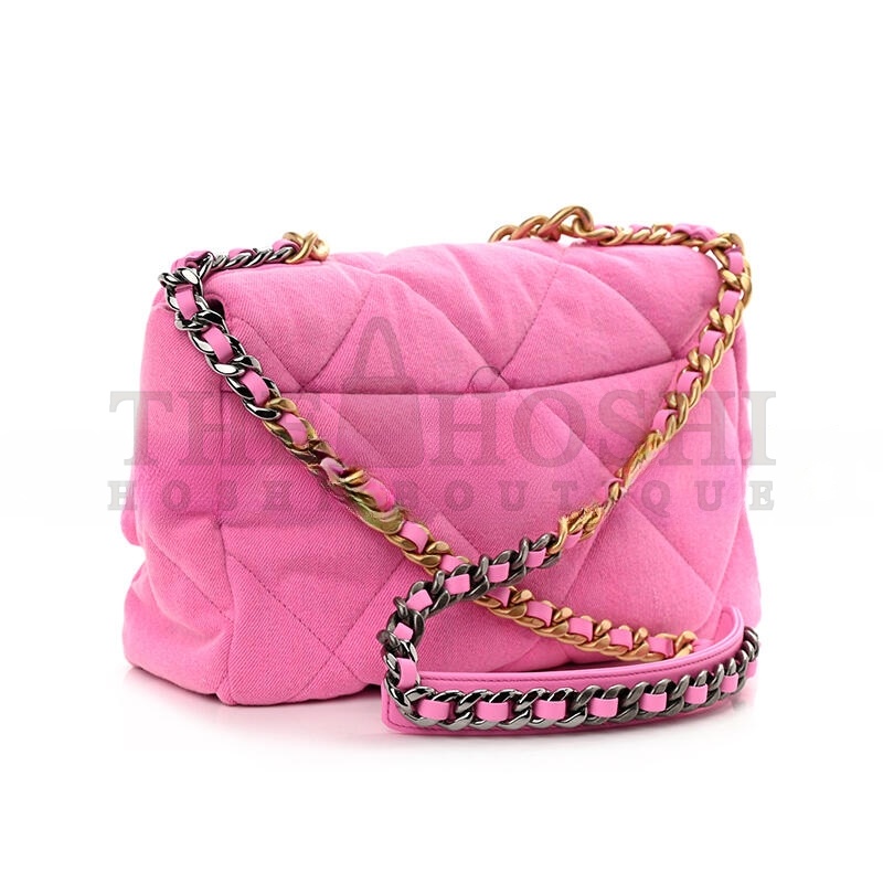Ch**el DENIM QUILTED LARGE Ch**el 19 FLAP 1030020 (30*20*10cm) Master Quality