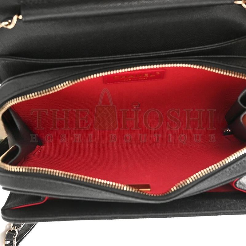 Ch**el CAVIAR QUILTED LARGE LIKE A WALLET FLAP AS3003 (22*16*8cm) Master Quality