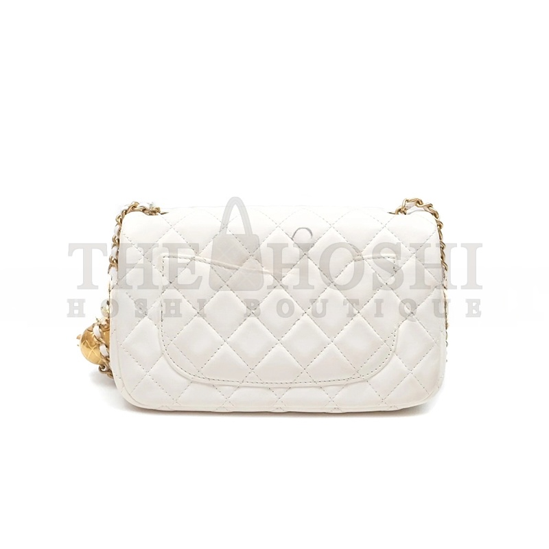 Ch**el MINI PEARL CRUSH QUILTED 163320 (20*11*6cm) Master Quality