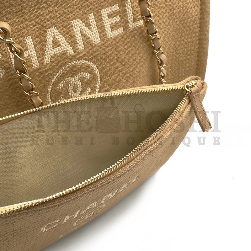 Ch**el MIXED FIBERS SMALL DEAUVILLE TOTE 142010 (39*24*17cm) Master Quality