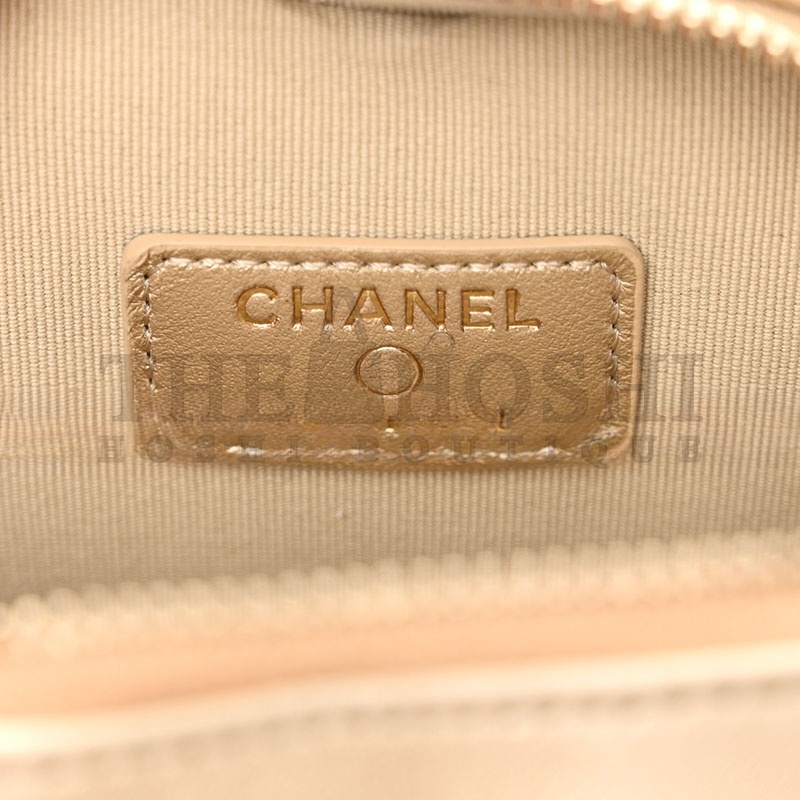 Ch**el METALLIC SMALL HEART BAG 1534457 (13*11*4.5cm) Master Quality