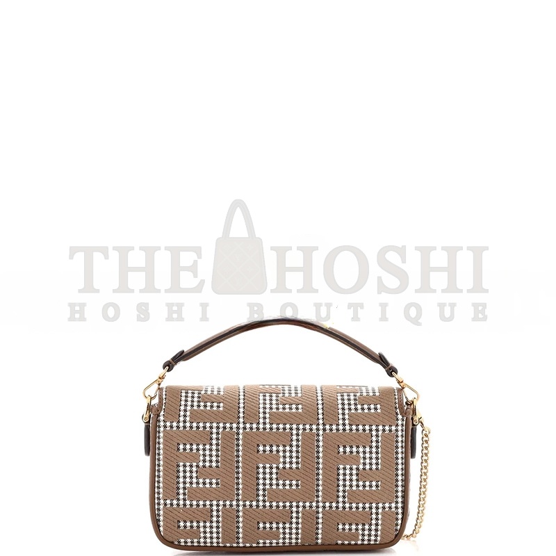 F**di BAGUETTE BAG ZUCCA HOUNDSTOOTH WOOL MINI (19*11*5cm) Master Quality