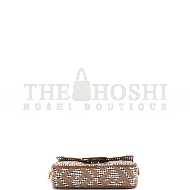 F**di BAGUETTE BAG ZUCCA HOUNDSTOOTH WOOL MINI (19*11*5cm) Master Quality