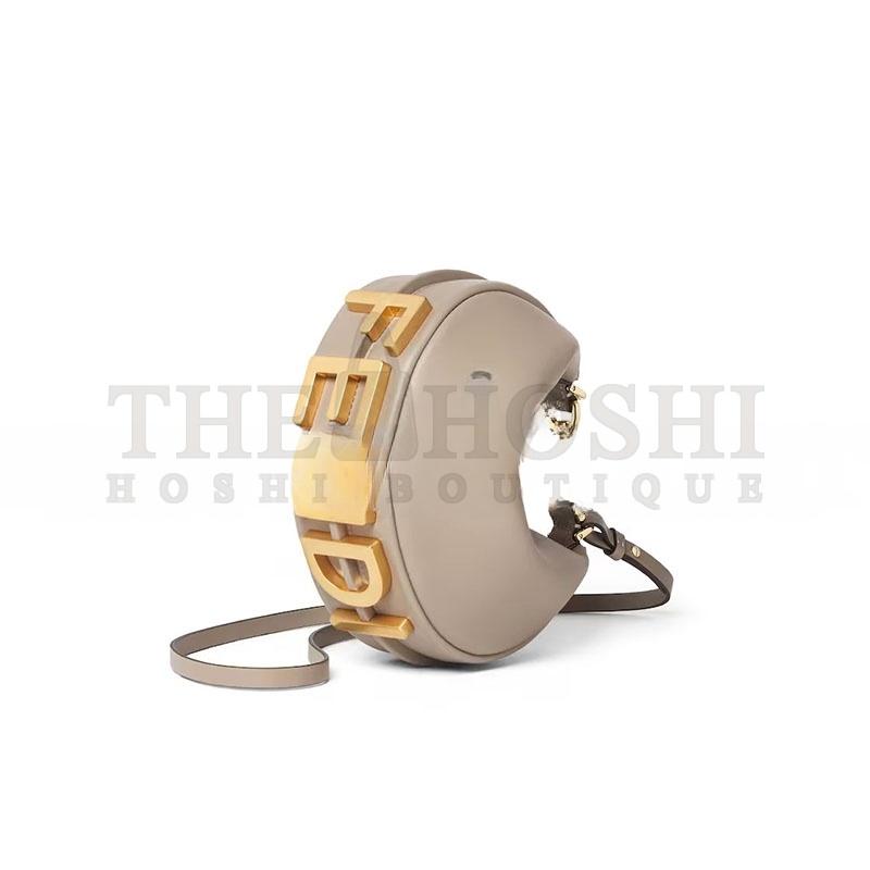 F**di F**diGRAPHY MINI DOVE GREY LEATHER MINI-BAG 8BS081A5DYF1JCT (20*13*7.5cm) Master Quality