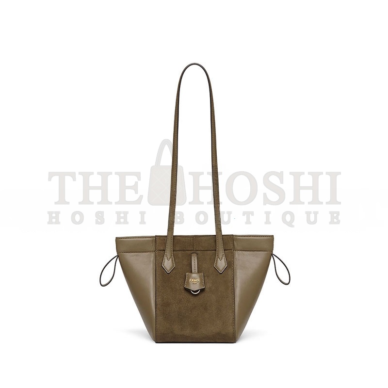 F**di ORIGAMI MINI LEATHER GREEN 8BS083AS79F1PPT (19*15*15cm) Master Quality