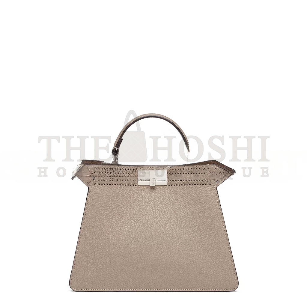 F**di PEEKABOO ISEEU BROWN BRAIDED LEATHER BAG 8BN327ANX8F1C6L (33*25*13cm) Master Quality