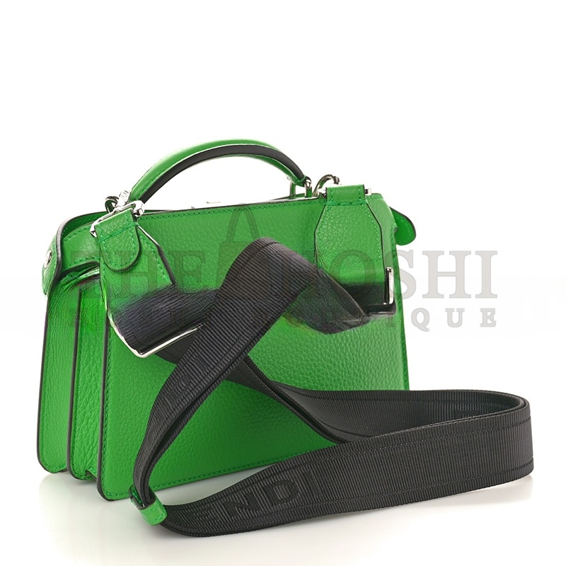 F**di CUOIO ROMANO VITELLO COVER BI-COLOR PEEKABOO I SEE U X CROSS SATCHEL TOMATILLO (23*14.5*6cm) Master Quality