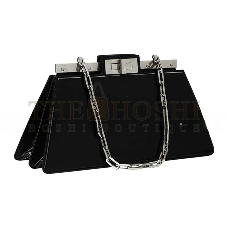 F**di PATENT LEATHER PEEKABOO SHOULDER BAG 8BN340ANSCF1JUW (34*18.5*11cm) Master Quality