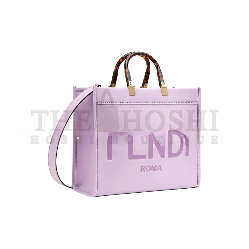 F**di SUNSHINE MEDIUM LEATHER TOTE IN PURPLE 8BH386ABVLF1HOV (35*31*17cm) Master Quality