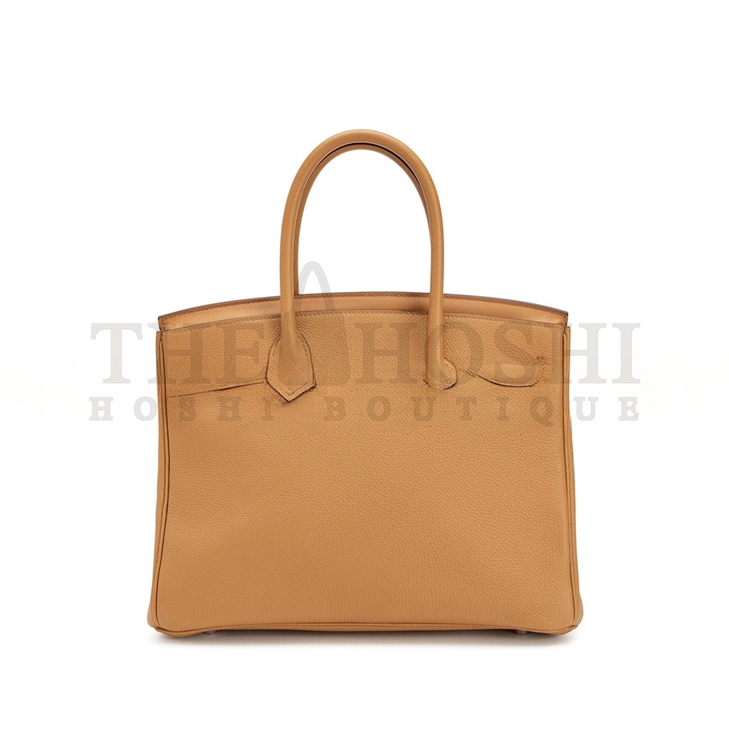 H**me5 BIRKIN 35 SWIFT LEATHER BISCUIT SILVER BUCKLE BAG H049362CC06 (35*25*18cm) Master Quality