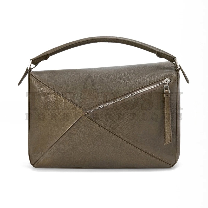 L0ew* LARGE PUZZLE BAG IN S*pPLE GRAINED CALFSKIN B510PNLX01 (33*21.5*14.7cm) Master Quality