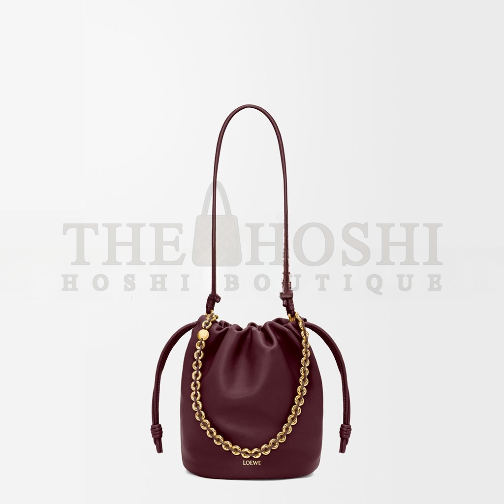 L0ew* FLAMENCO PURSE BUCKET IN MELLOW NAPPA LAMBSKIN 0011054665 (32*24*17cm) Master Quality