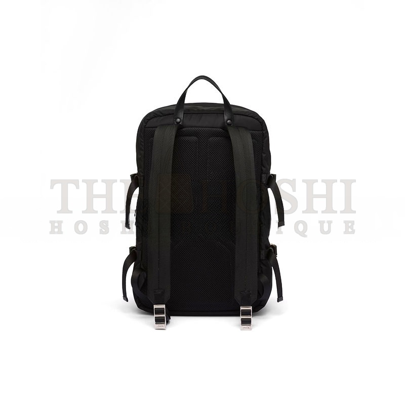 Pra*a RE-NYLON AND SAFFIANO LEATHER BACKPACK 2VZ101 (45*26.5*21.5cm) Master Quality