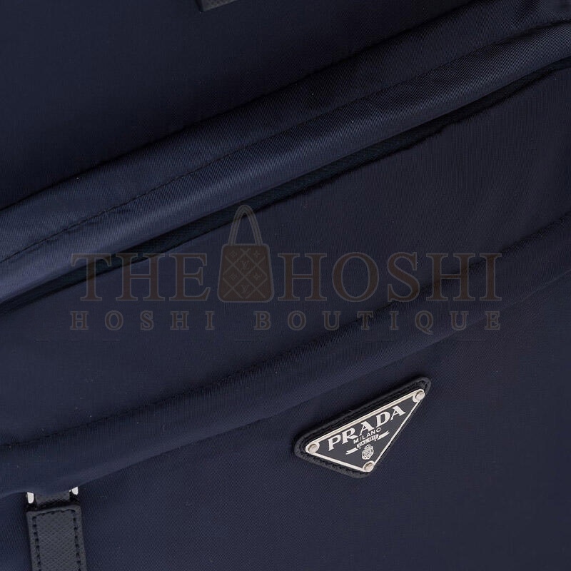 Pra*a RE-NYLON AND SAFFIANO LEATHER BACKPACK 2VZ048 (43.5*31*20cm) Master Quality