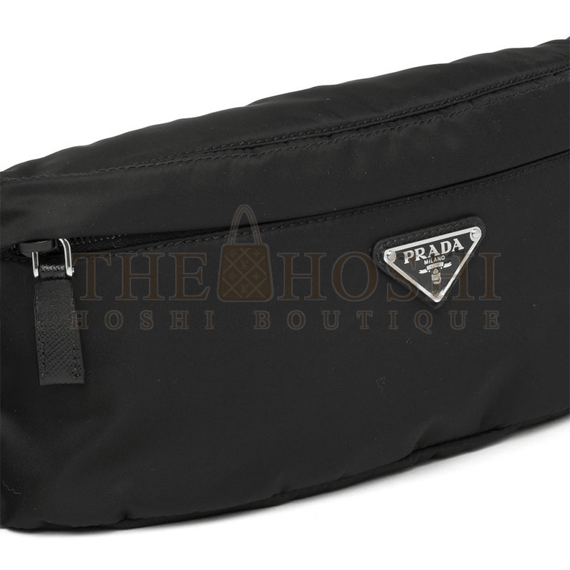 Pra*a RE-NYLON AND SAFFIANO LEATHER BELT BAG 2VL034 (26*12cm) Master Quality