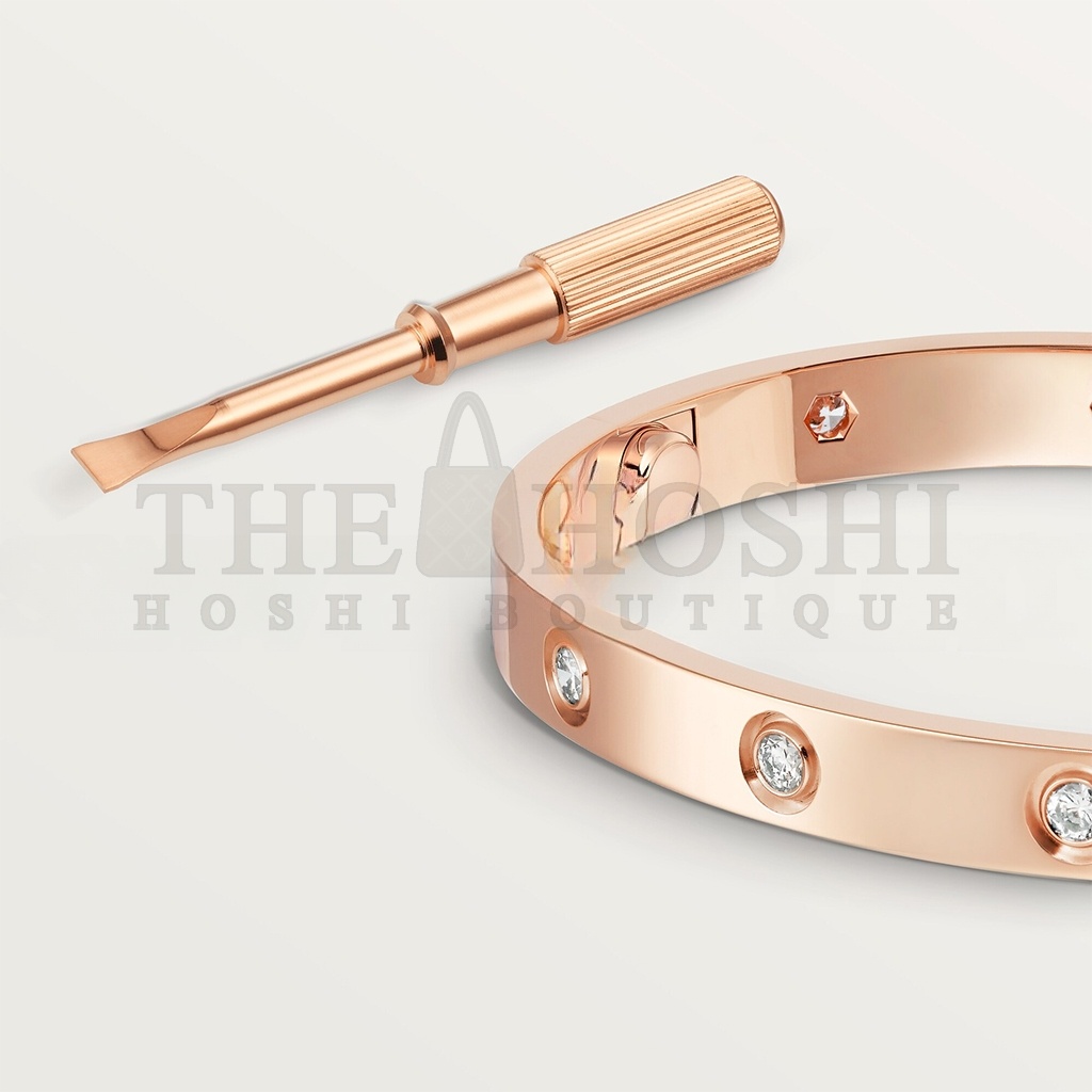 Ca*t1er LOVE BRACELET, 10 D1am0ndS B6070217 Master Quality