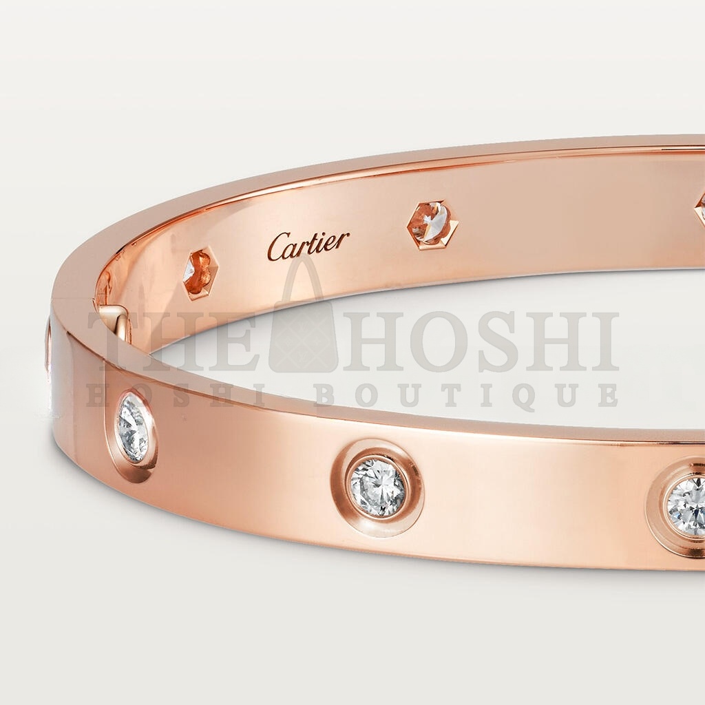 Ca*t1er LOVE BRACELET, 10 D1am0ndS B6070217 Master Quality