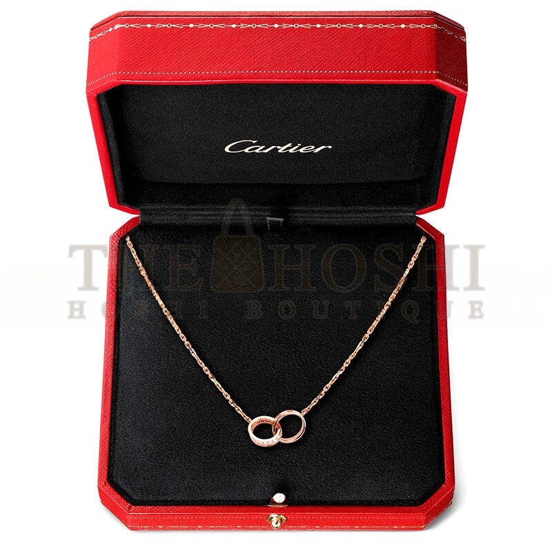 Ca*t1er LOVE NECKLACE, SEMI-PAVED B7013900 Master Quality