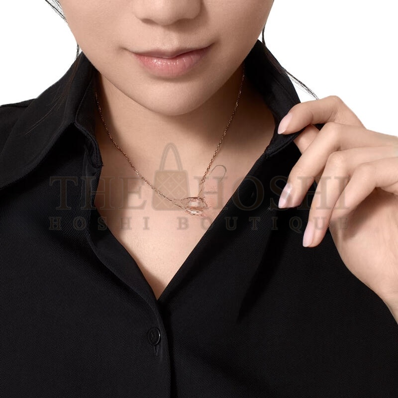 Ca*t1er LOVE NECKLACE, PAVED B7224528 Master Quality