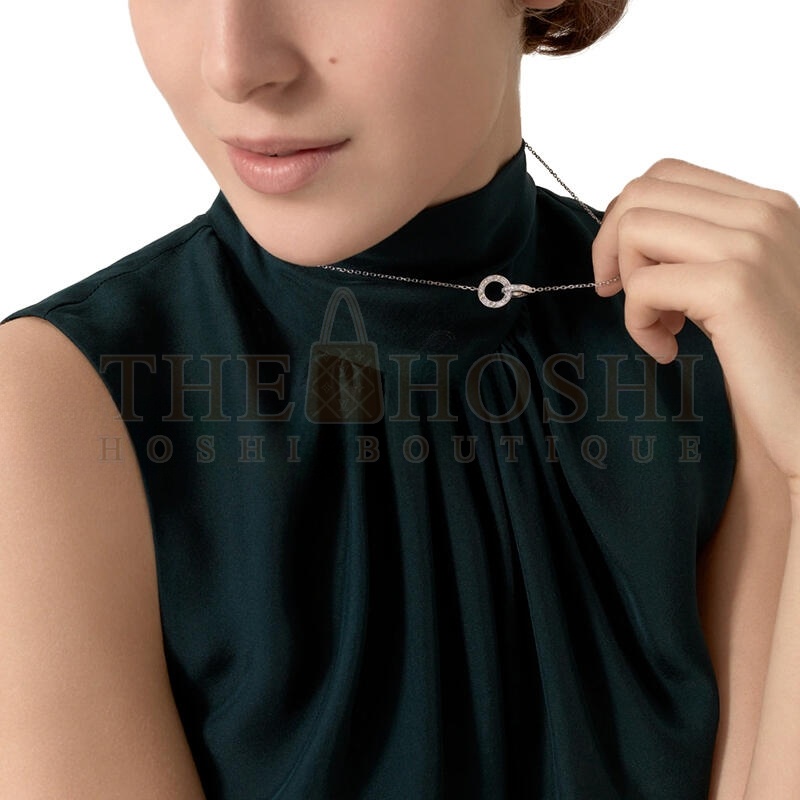 Ca*t1er LOVE NECKLACE, PAVED B7216300 Master Quality