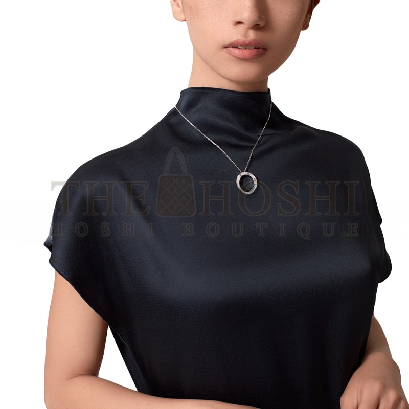 Ca*t1er LOVE NECKLACE, PAVED B7058000 Master Quality