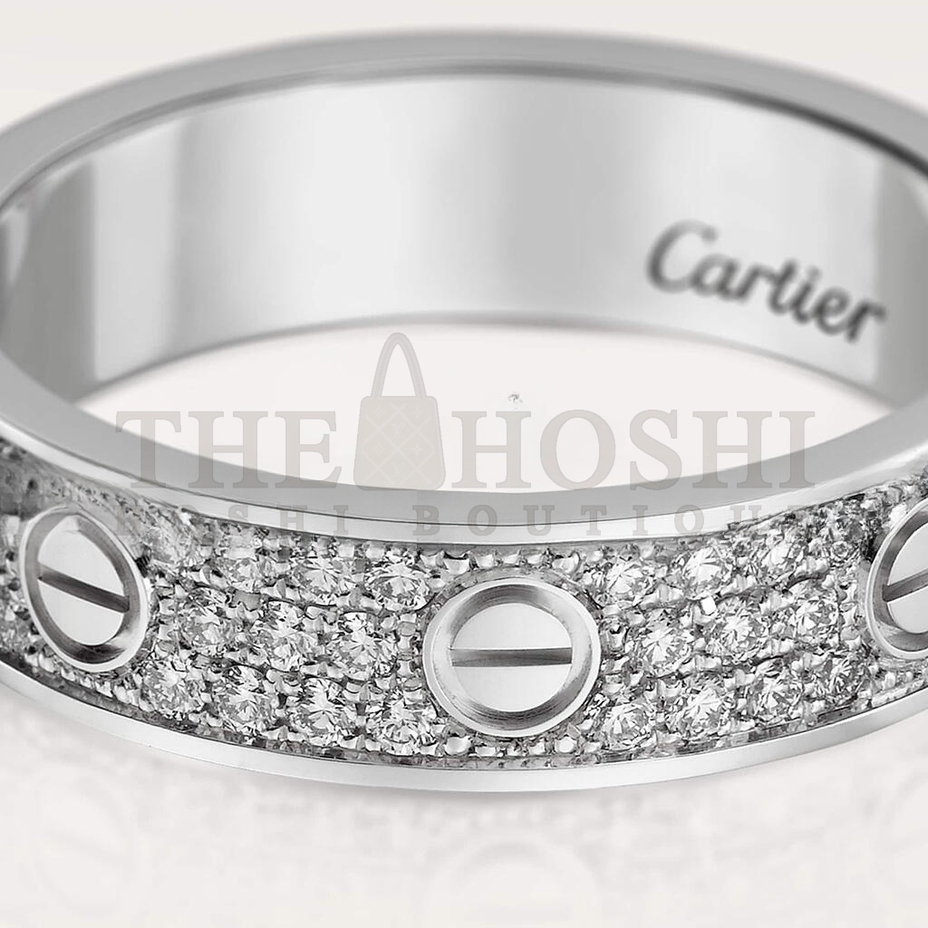 Ca*t1er LOVE WEDDING BAND, D1am0nd-PAVED B4083400 Master Quality