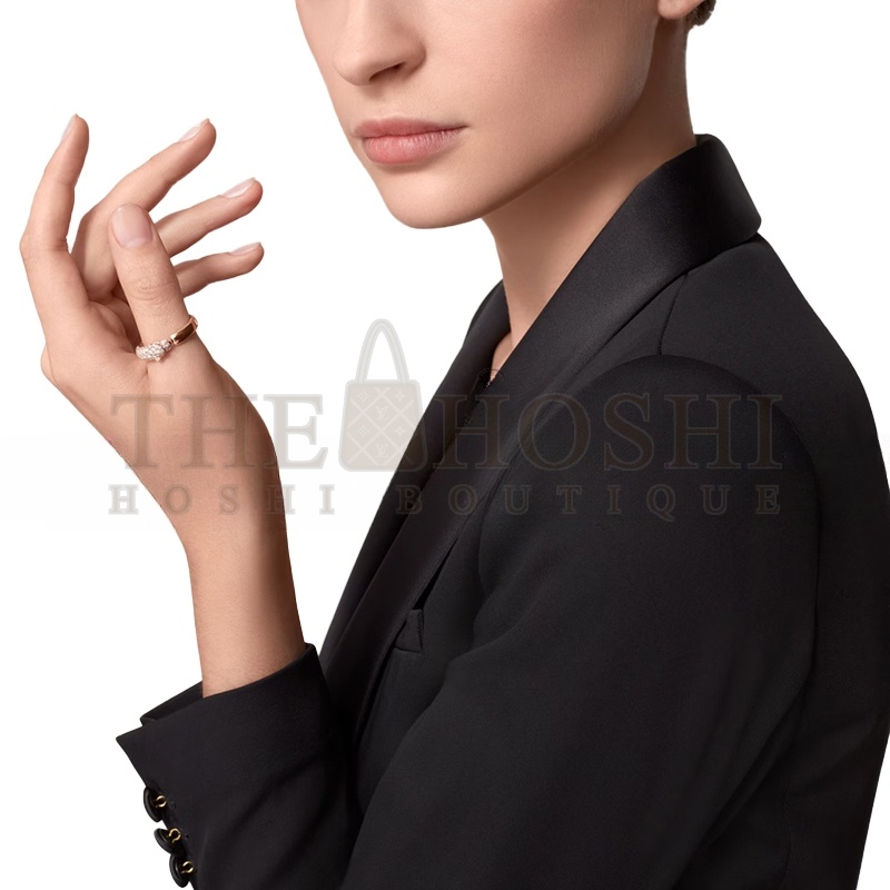 Ca*t1er PANTHÈRE DE Ca*t1er RING, SMALL MODEL, SEMI-PAVED N4765700 Master Quality