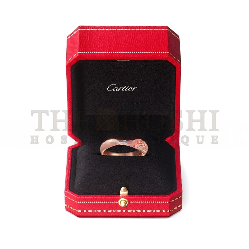 Ca*t1er PANTHÈRE DE Ca*t1er RING, SMALL MODEL, SEMI-PAVED N4765700 Master Quality