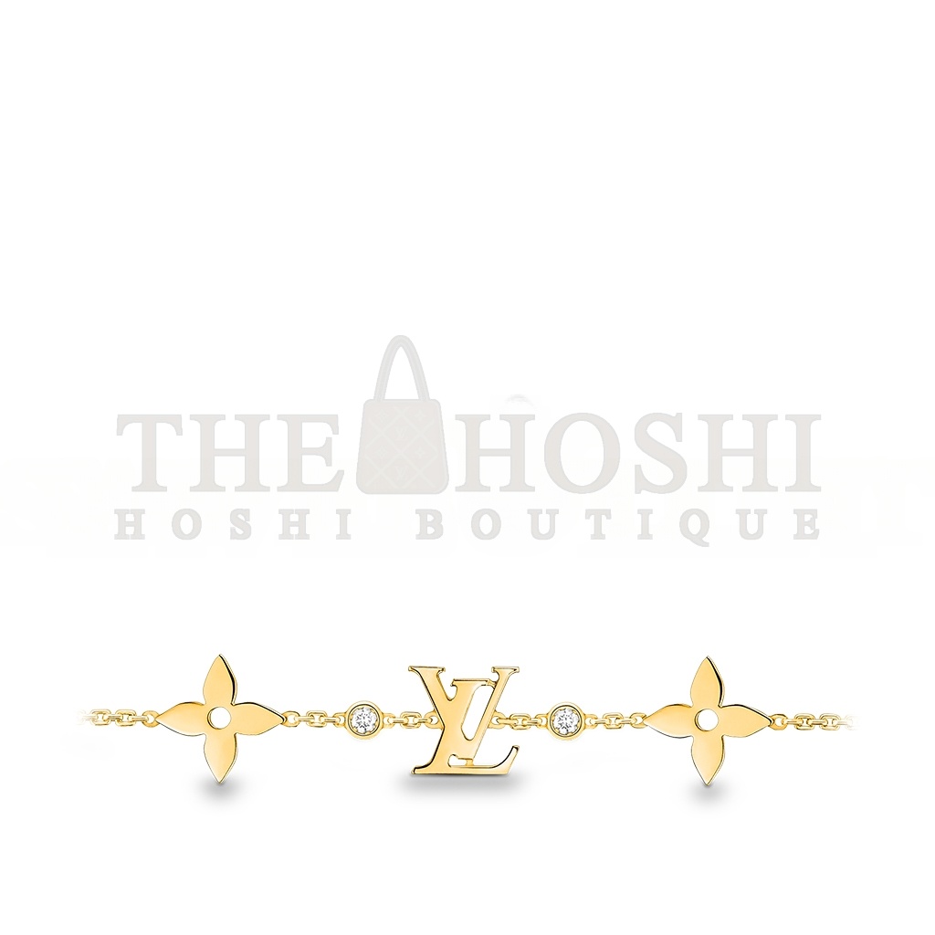 L0vis Vvtt0n IDYLLE BLOSSOM MONOGRAM BRACELET, YELLOW GOLD AND D1am0ndS Q95588 Master Quality