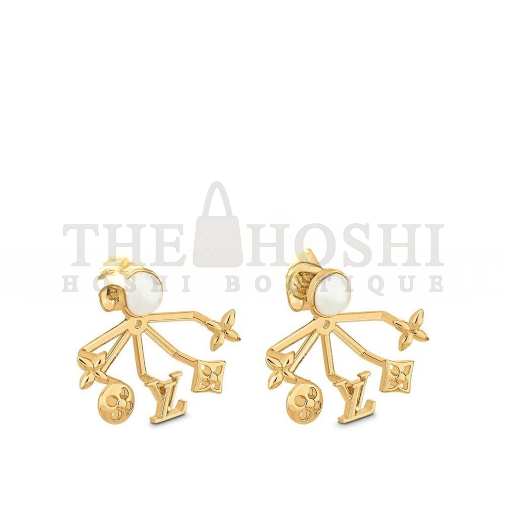 L0vis Vvtt0n METAL CRUISER EARRINGS GOLD M00601 Master Quality