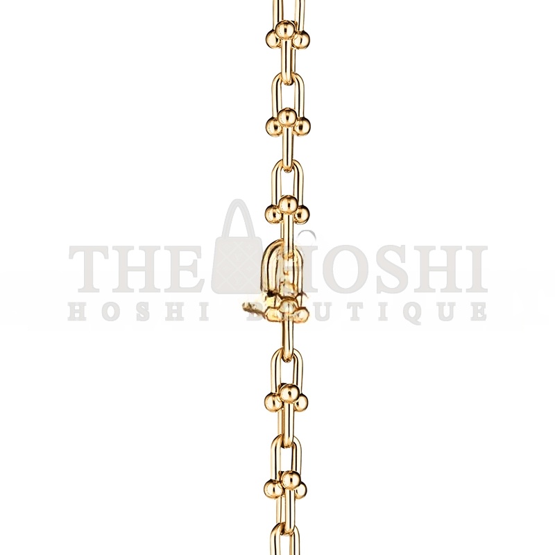 T*f*ny HARDWEARMICRO LINK BRACELET IN YELLOW GOLD 60416923 Master Quality