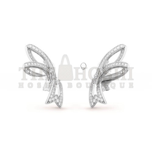 V*n Cl**f ARPELS CONTES D’HIVER EARRINGS - WHITE GOLD, D1am0nd VCARP3J400 Master Quality