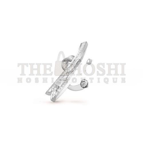 V*n Cl**f ARPELS CONTES D’HIVER EARRINGS - WHITE GOLD, D1am0nd VCARP3J400 Master Quality