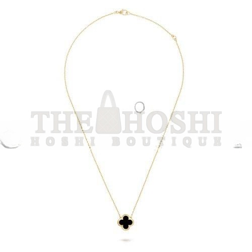 V*n Cl**f ARPELS PURE ALHAMBRA PENDANT - YELLOW GOLD, ONYX VCARB13900 Master Quality