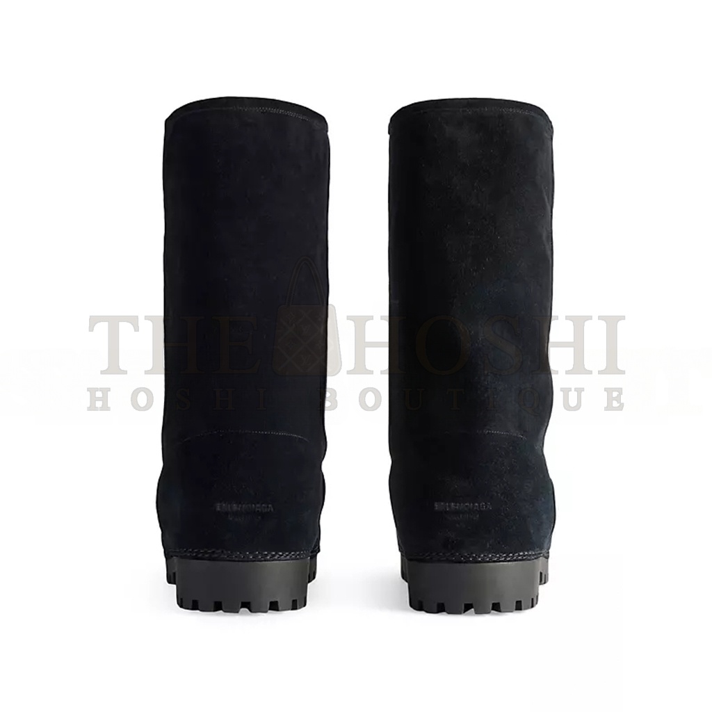 Ba1en*iaga ALASKAN FUR BLACK CALFSKIN SYNTHETIC HIGH BOOTS 802177WBFC15000 Master Quality