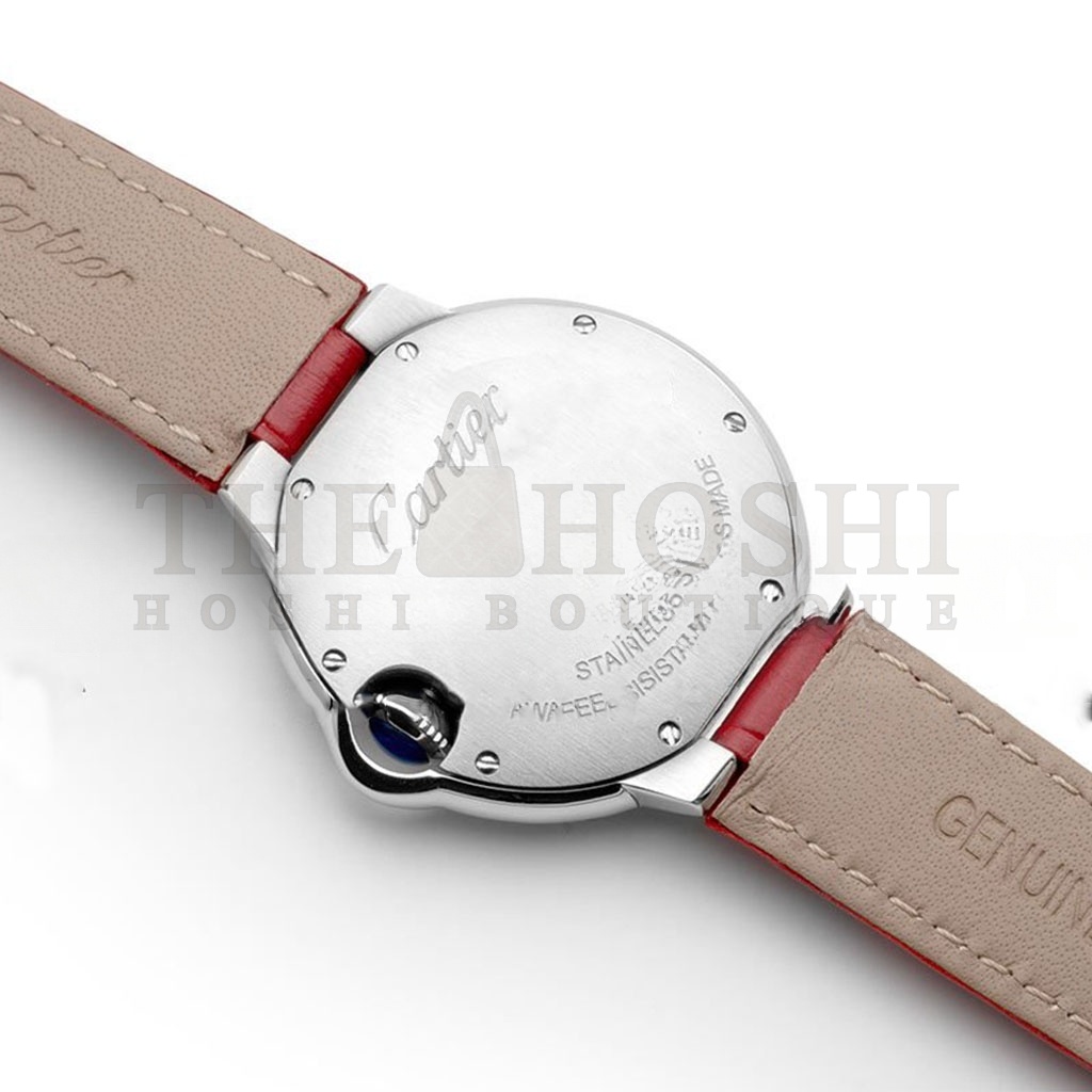 Ca*t1er BALLON BLEU DE Ca*t1er 33MM QUARTZ RED DIAL IN RED LEATHER STRAP WSBB0022 Master Quality
