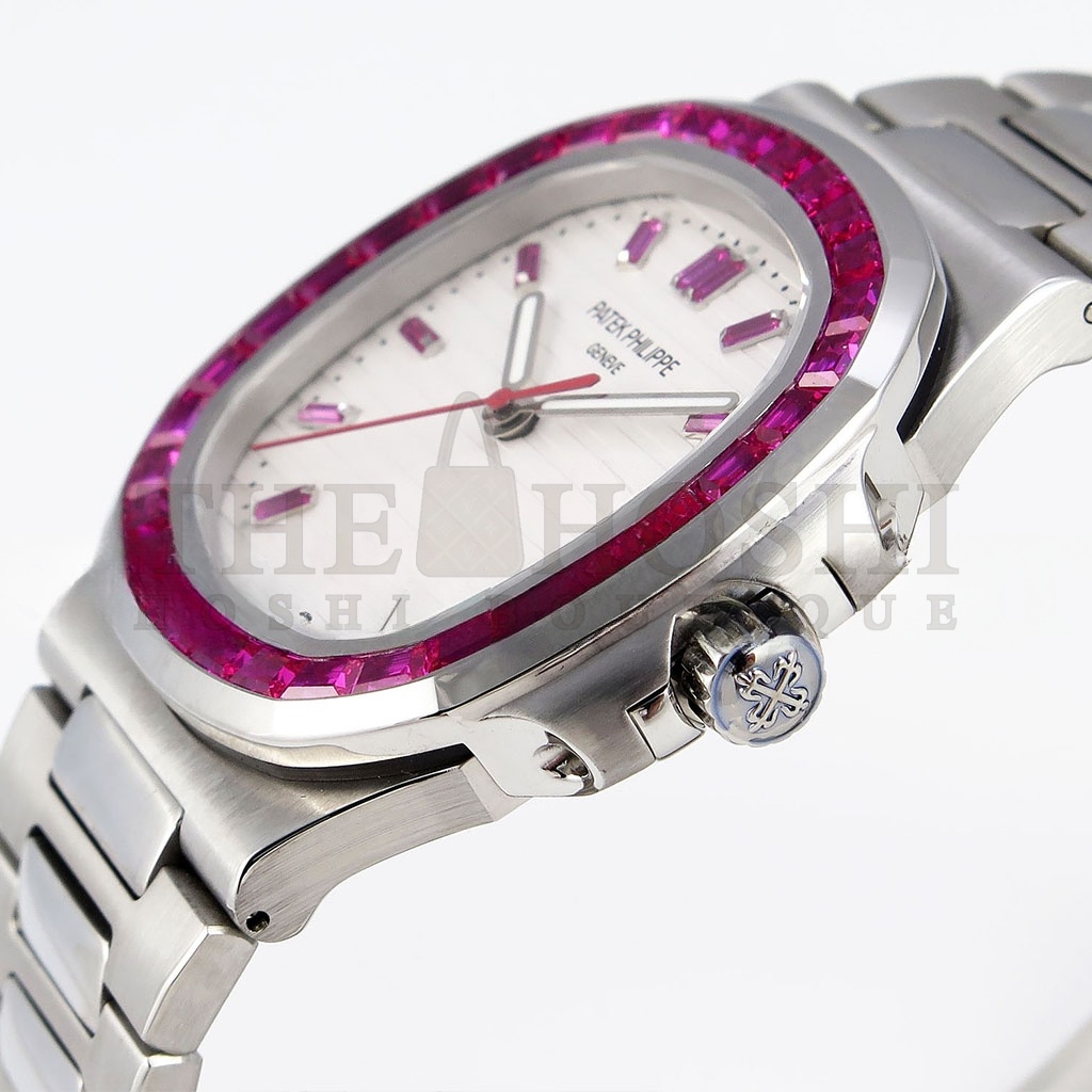 Pat*k Phi1i*pe NAUTILUS EDITION WHITE DIAL PURPLE D1am0ndS BEZEL ON 40MM WATCH 5711P Master Quality